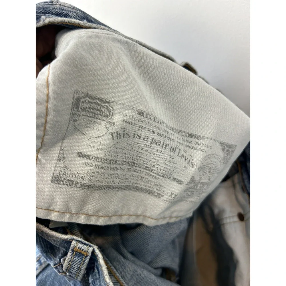 Vtg Levis 501 Jeans Mens 33x34 Med Wash Button Fly WPL 423 Cotton 31x33 Read
